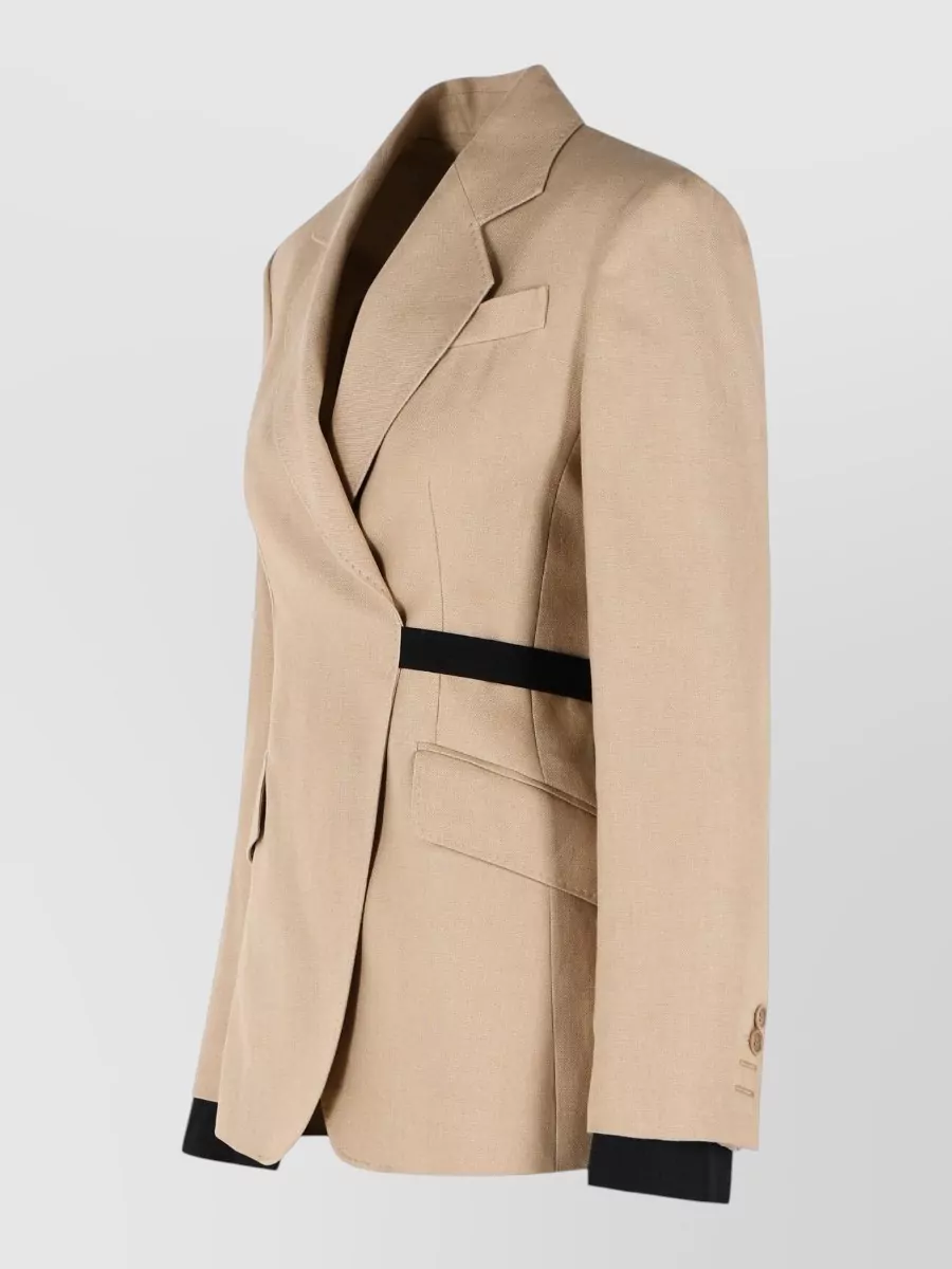 Max Mara Linen Double-Breasted Blazer