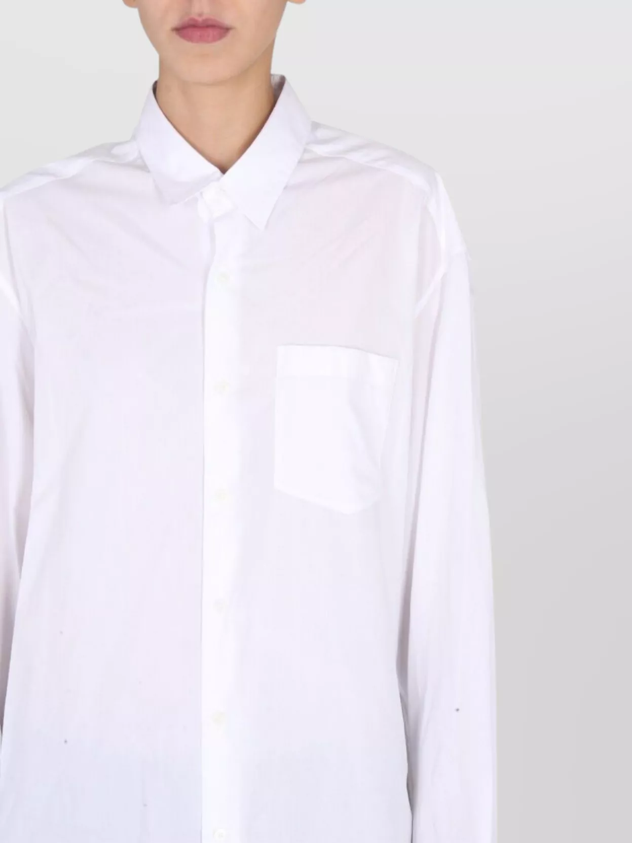 Ann Demeulemeester "Kirsten" Long Collared Neck Shirt