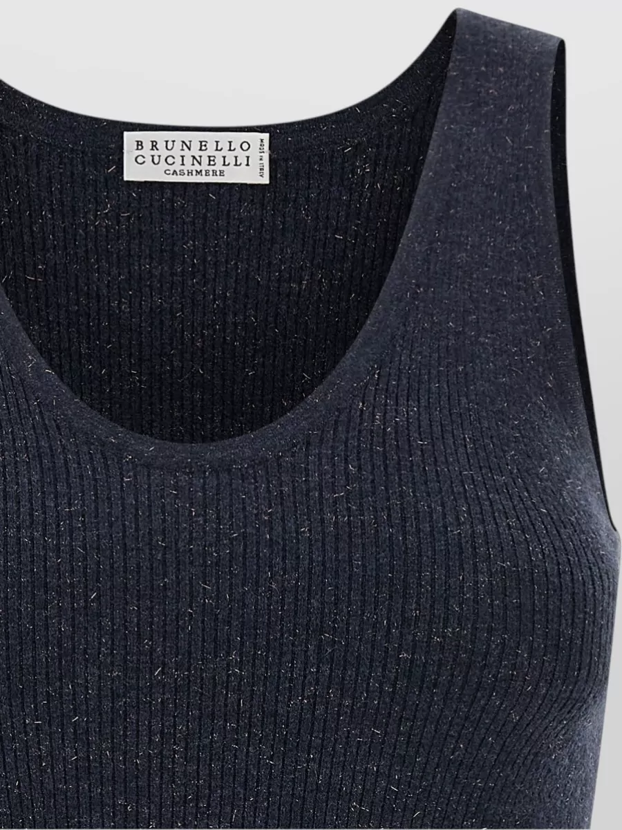 Brunello Cucinelli Ribbed Cashmere Tank Top