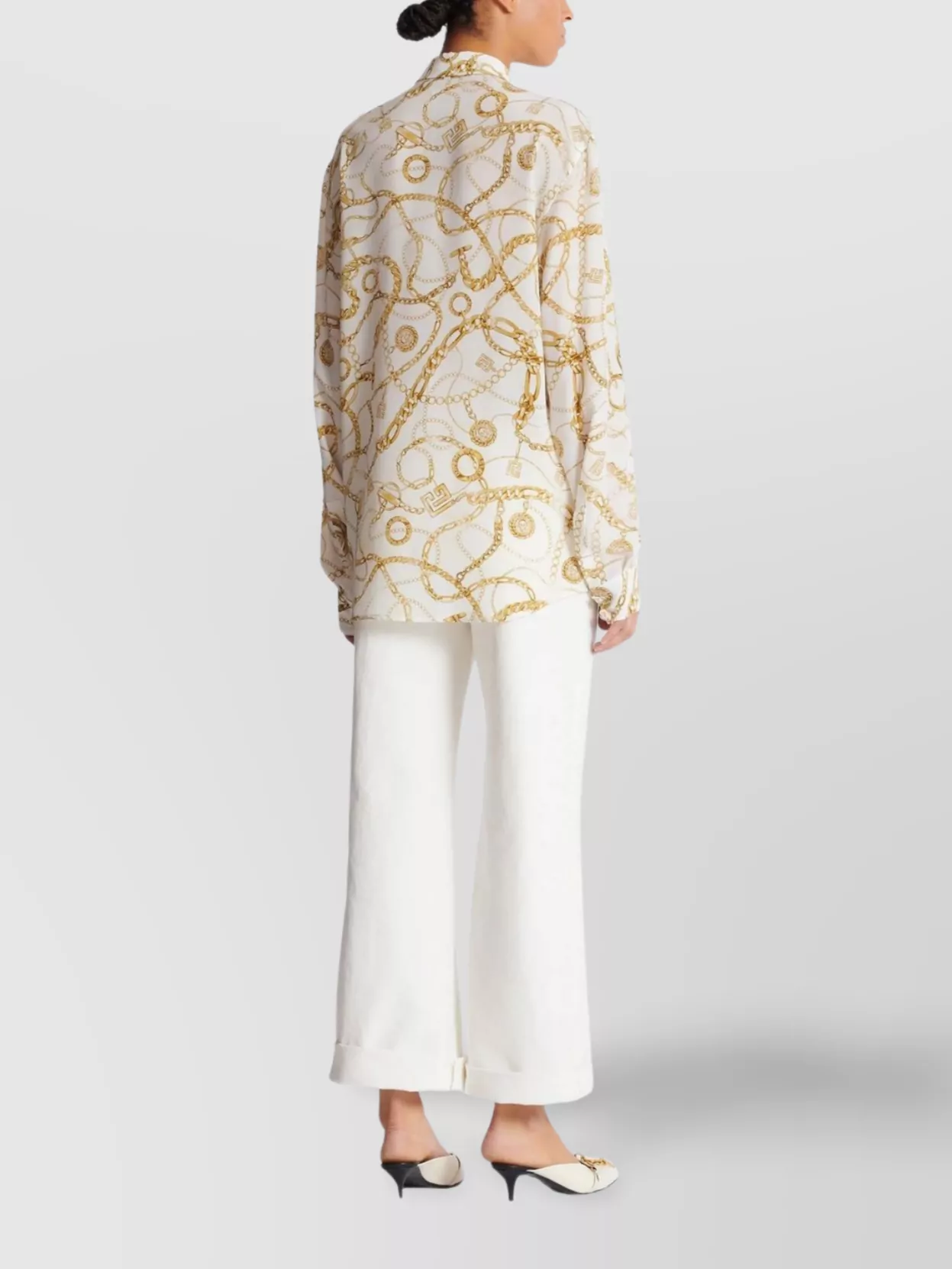 Balmain Straight Cut Silk Shirt