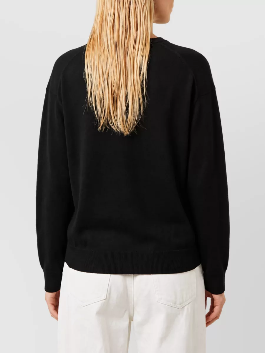 Celine Cashmere ribbed v-neck sweater