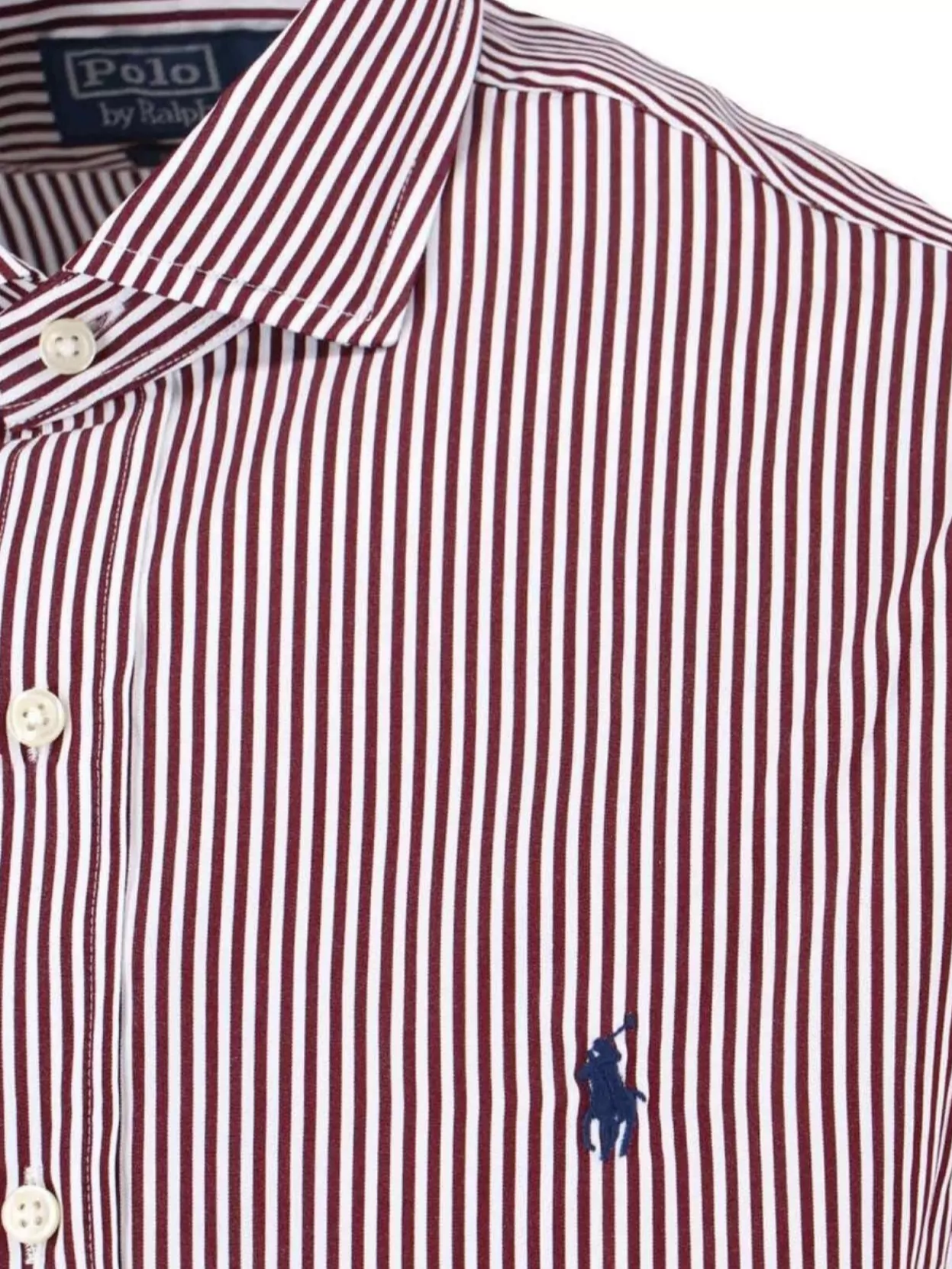 Polo Ralph Lauren Red And White Striped Button-up Shirt In Pink