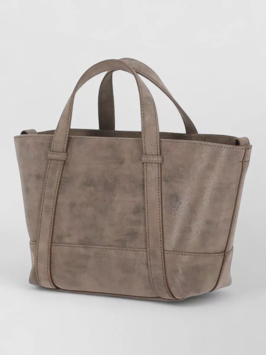 Peserico Leather Tote Bag