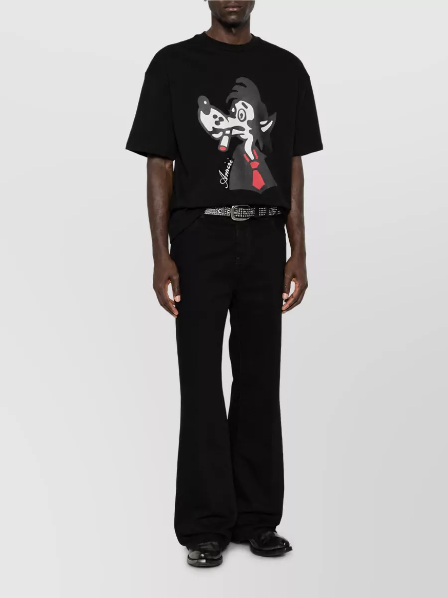 Amiri Cotton Graphic Print Short Sleeve T-Shirt