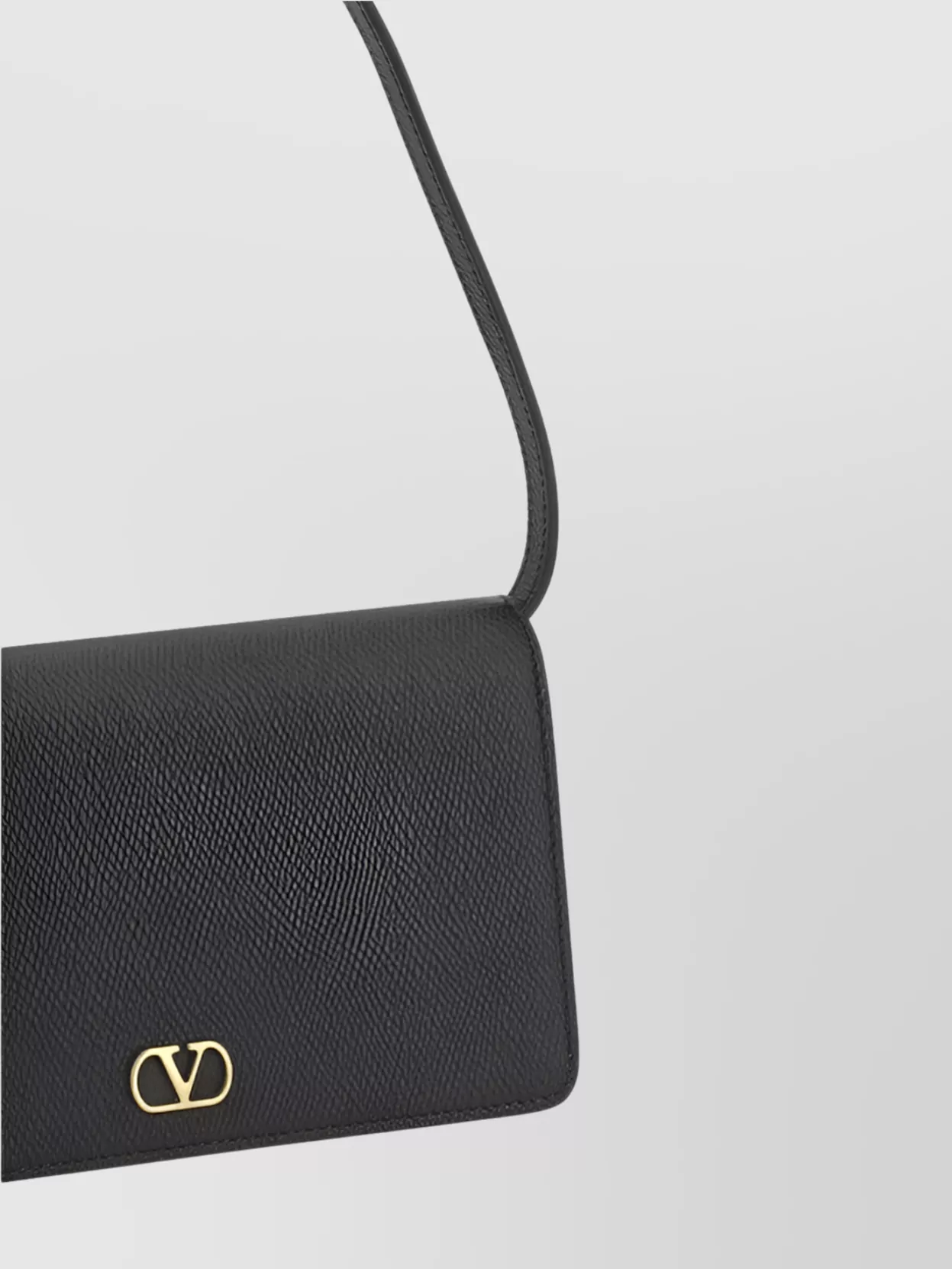 Valentino Garavani Leather Shoulder Bag Gold Hardware