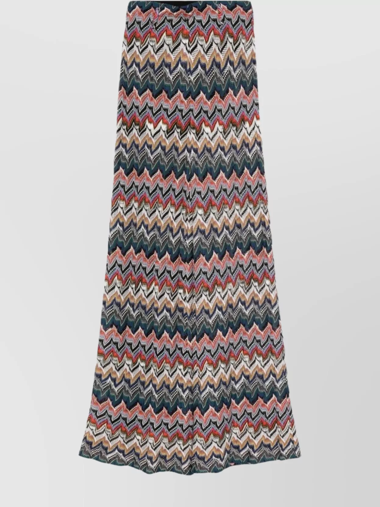 Missoni Long Zigzag Pattern Trousers With Elastic Waistband In Multi