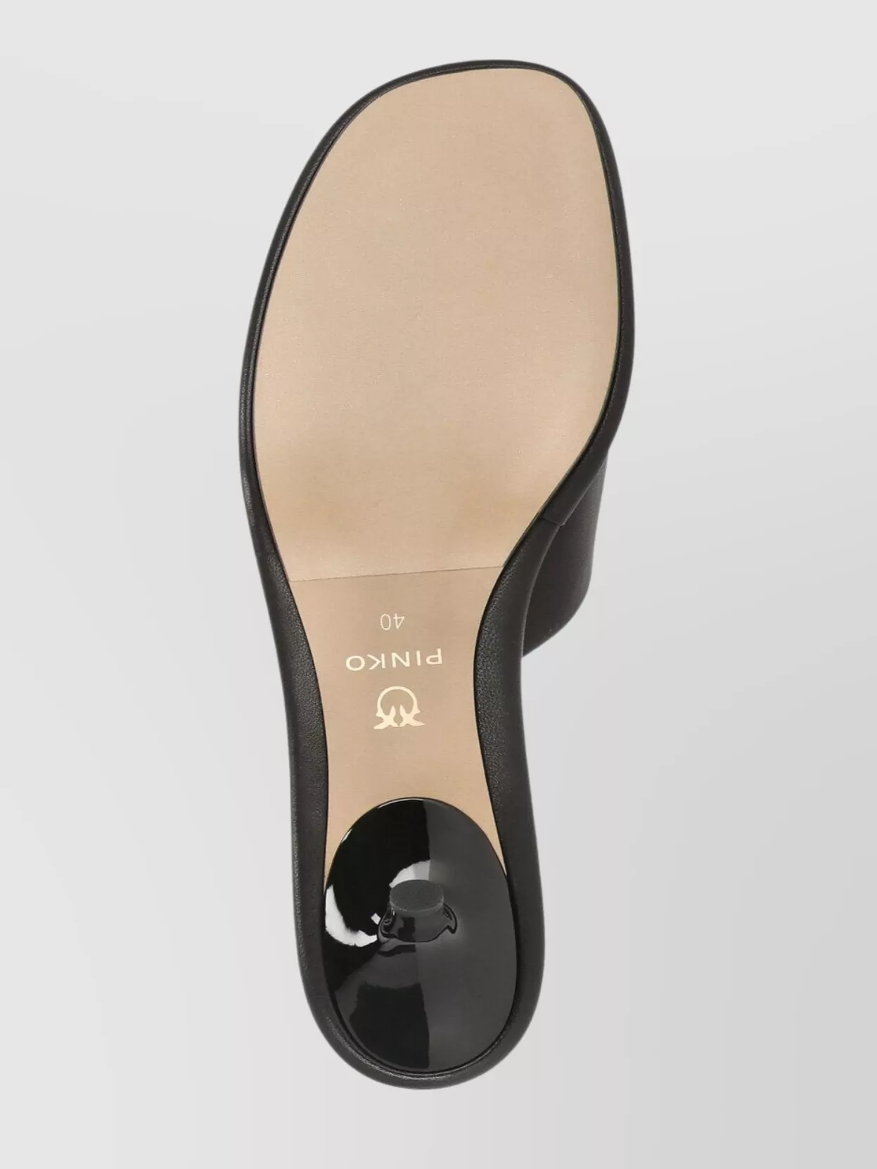 Pinko Leather Slippers Women Heel Kitten Toe