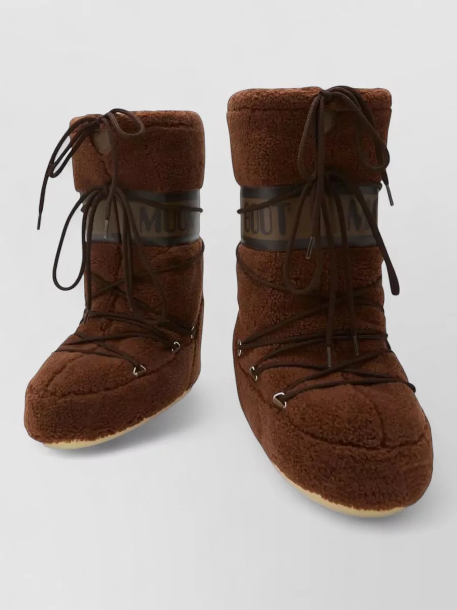 Moon Boot fleece ankle boots