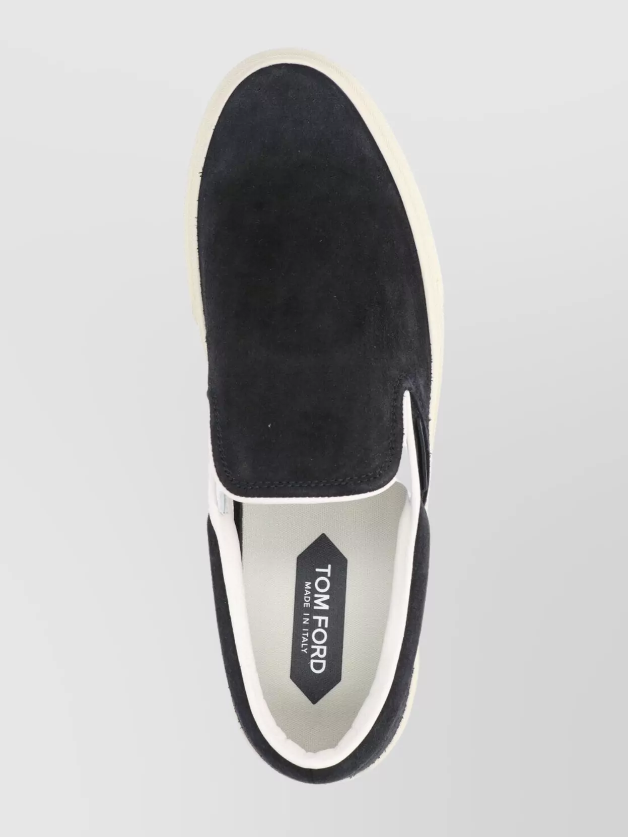 Tom Ford Suede Low Top Sneakers With Round Toe Design