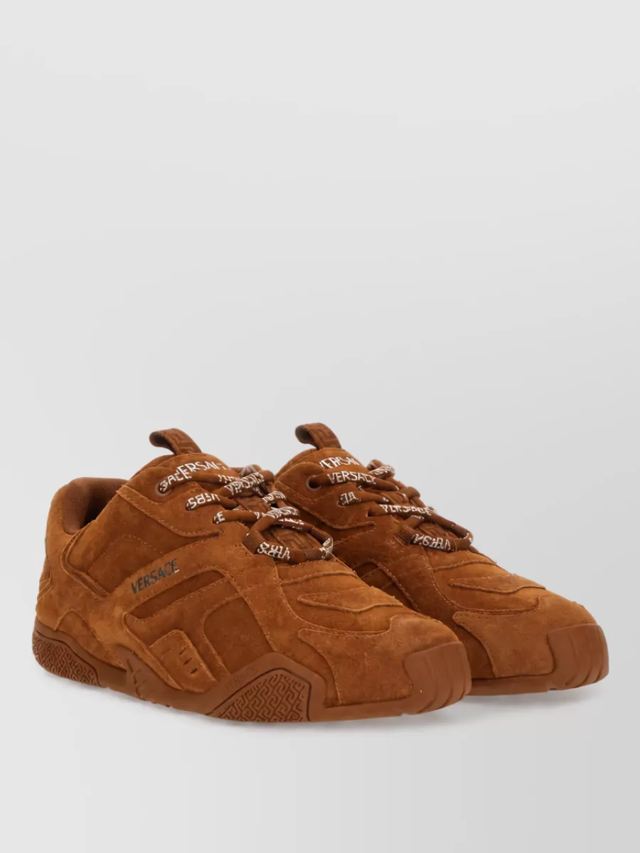 Versace Leather Low-Top Sneakers