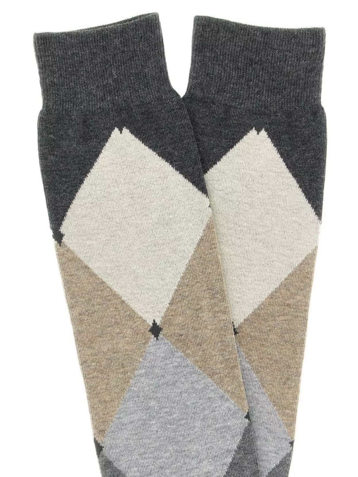 Ballantyne Knee-High Argyle Pattern Socks