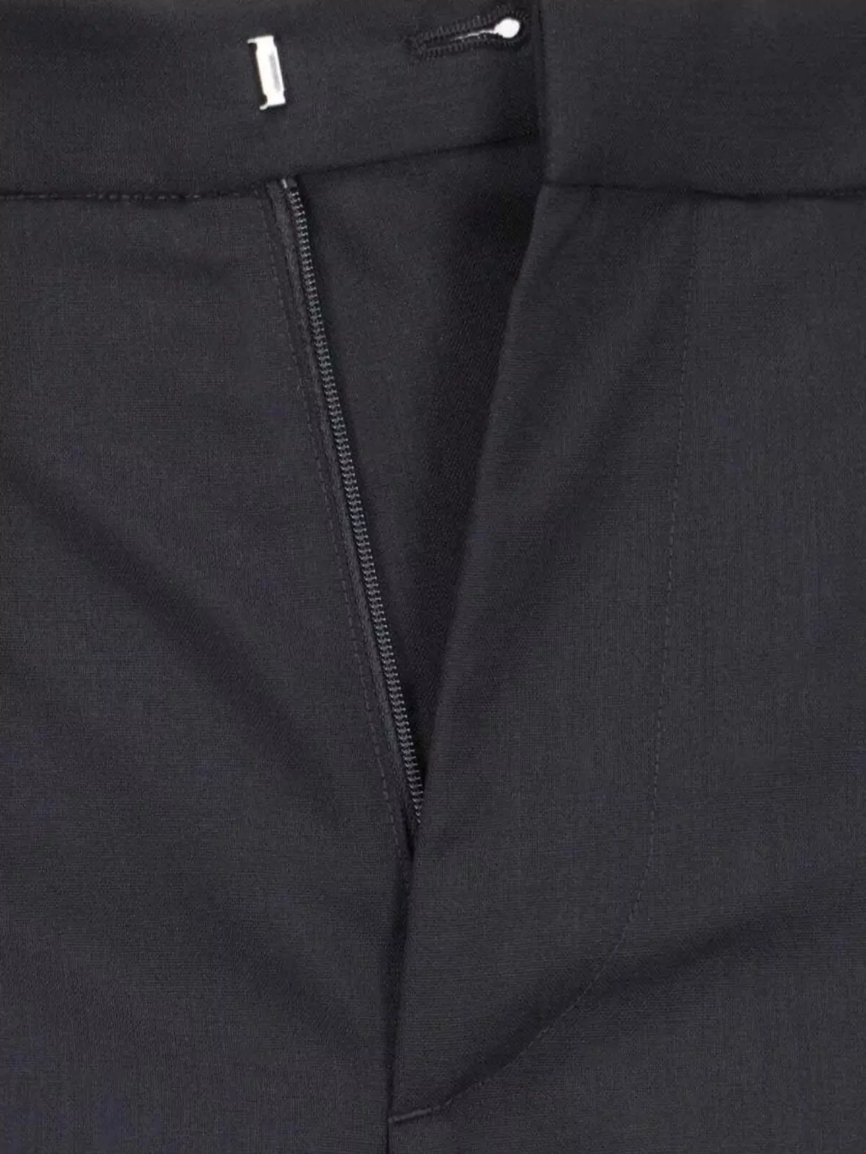 Mm6 Maison Margiela Wide Leg High Waist Trousers With Pleated Front