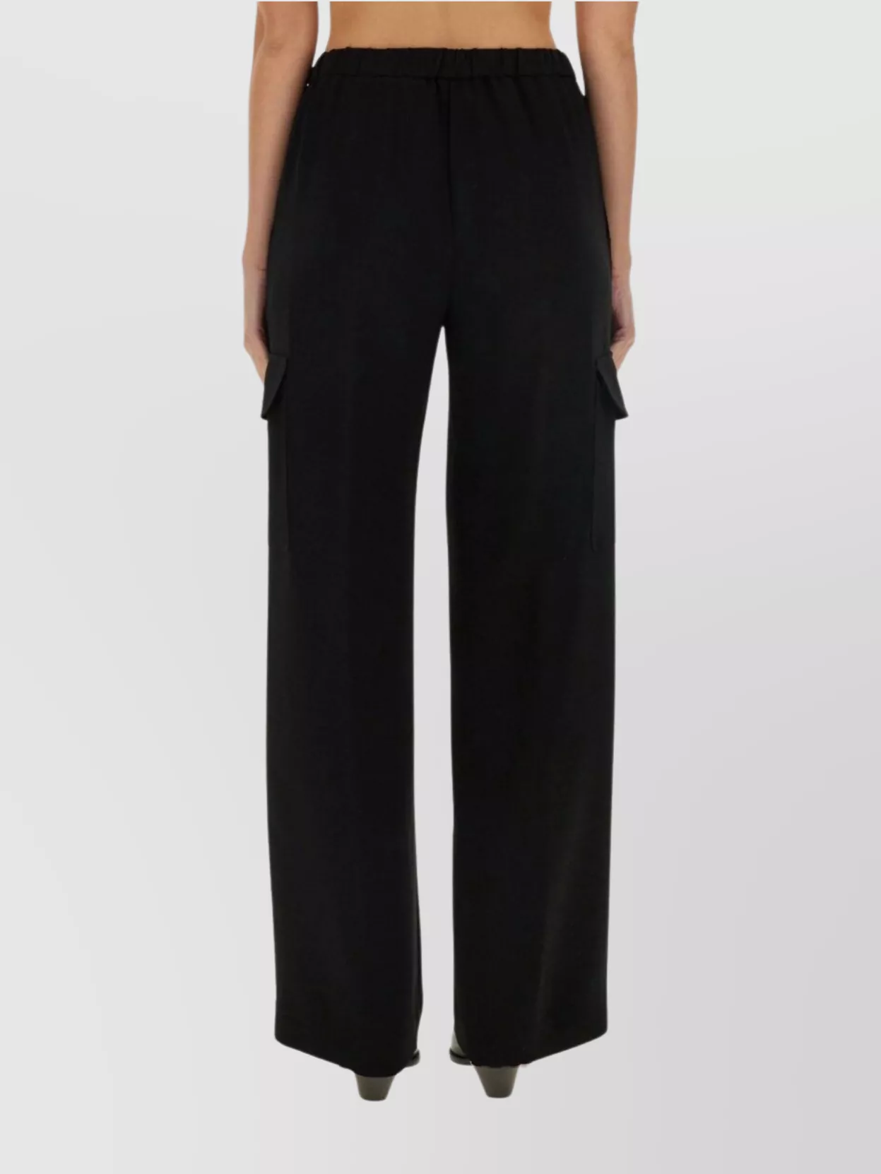 Aspesi Trousers With Multiple Pockets And Elastic Waistband