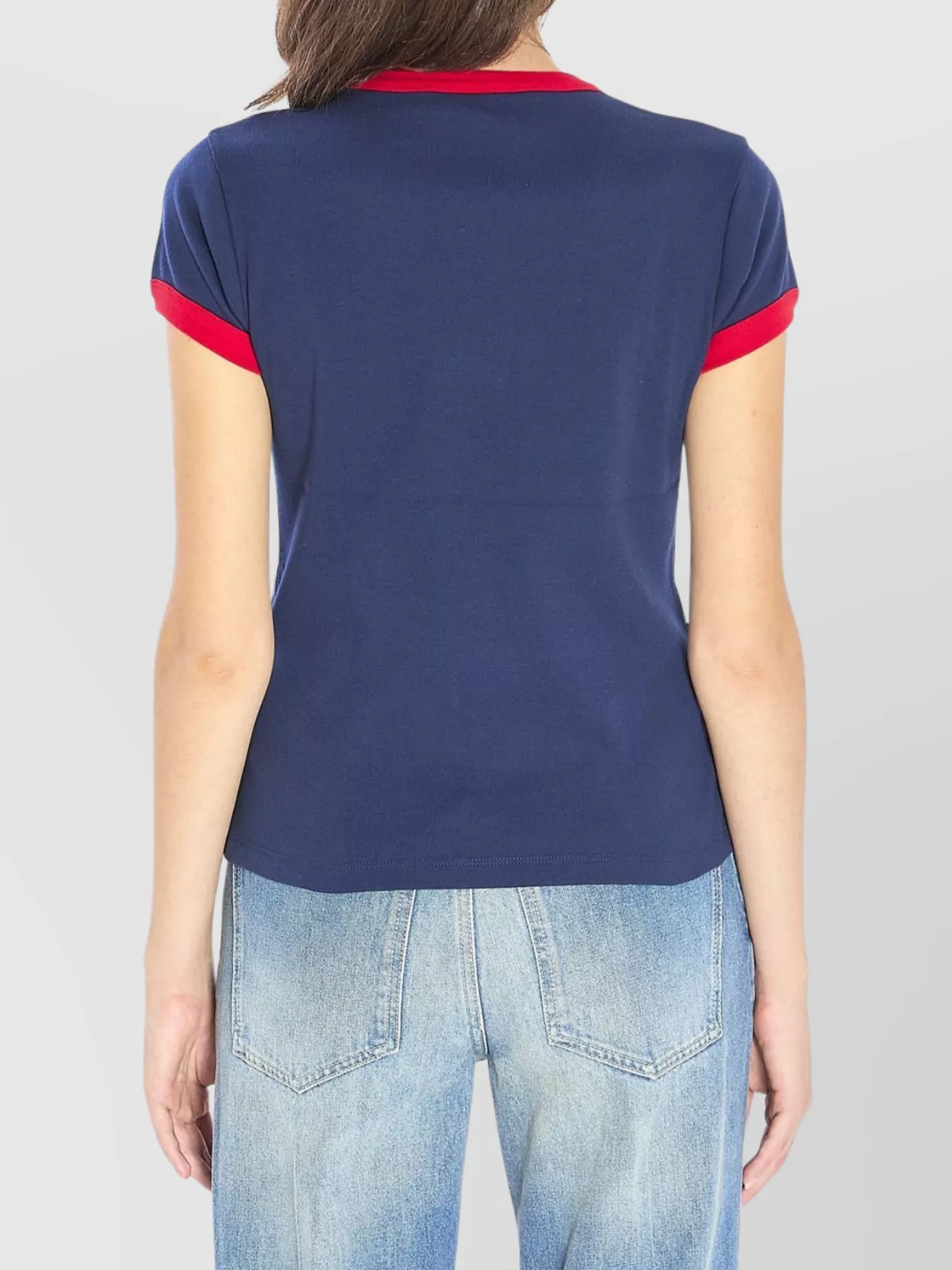 Valentino Garavani Cropped Slim Fit T-Shirt Print
