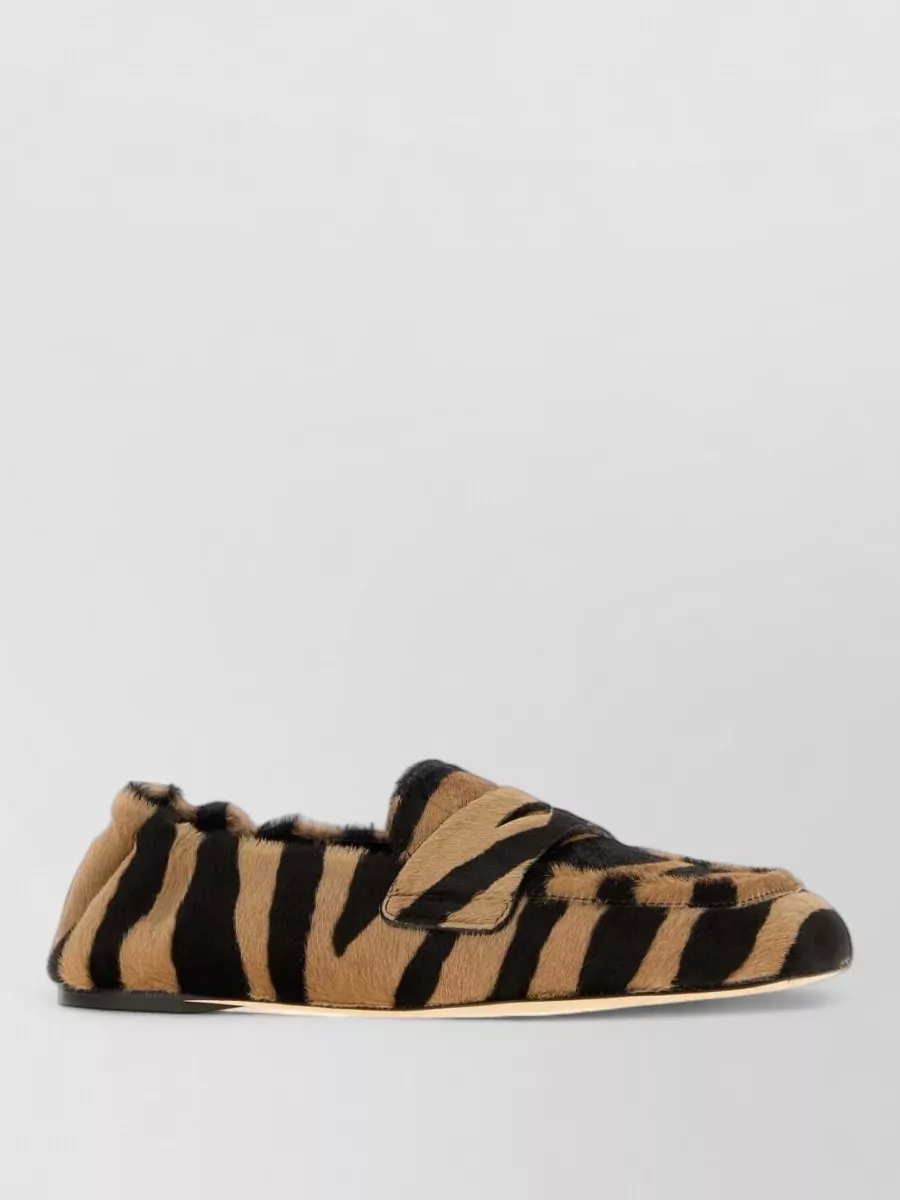 Stuart Weitzman leather printed loafers