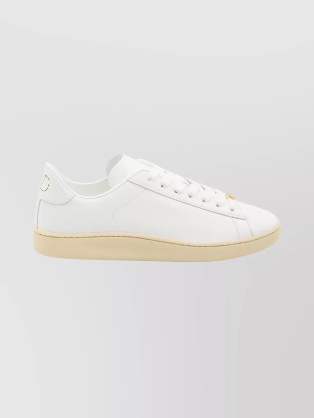 Valentino Garavani Round Toe Low-Top Leather Sneakers