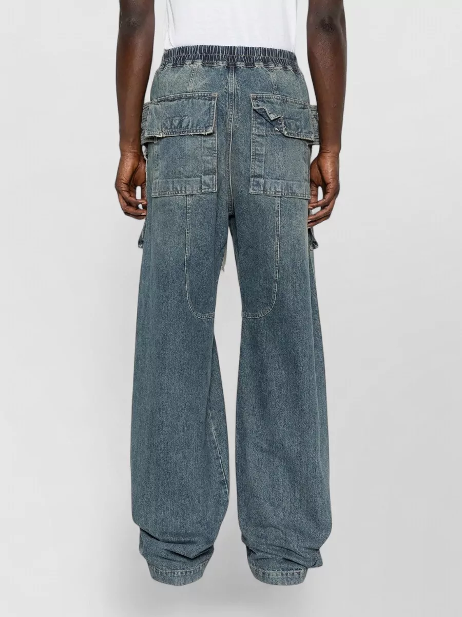 Rick Owens Drkshdw Cotton Wide-Leg Trousers