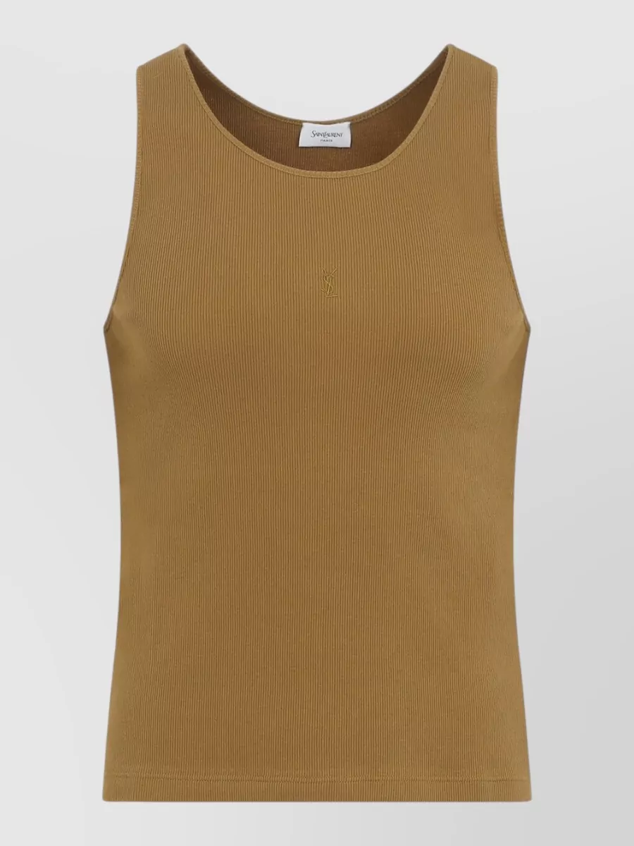 Saint Laurent Ribbed sleeveless tank top