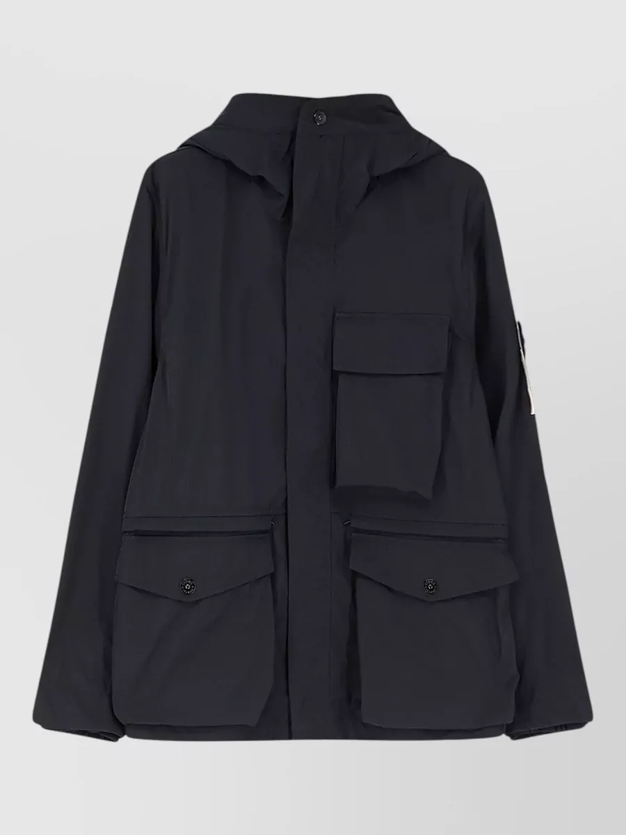Stone Island Hooded windbreaker jacket