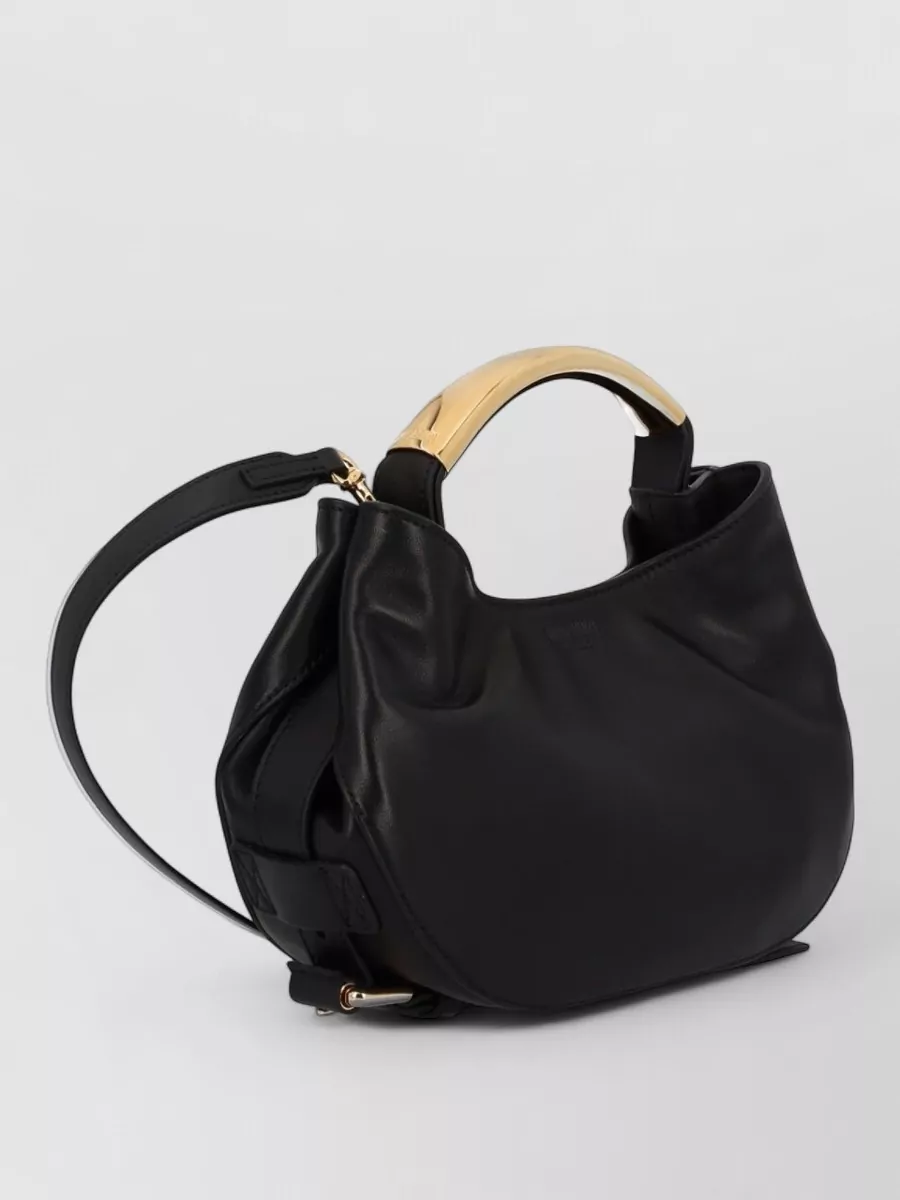 Moschino Crossbody Bag Satchel Adjustable Strap Top Handle