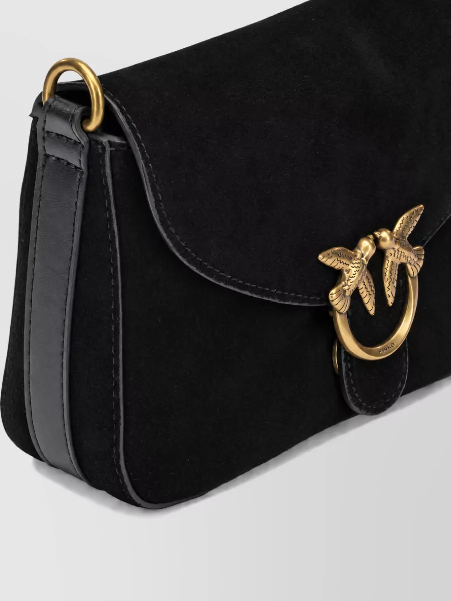 Pinko Love Bag Leather Clutch Bag