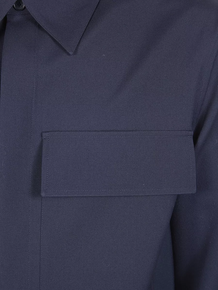 Jil Sander Straight Shirt Long Sleeves Front Pockets