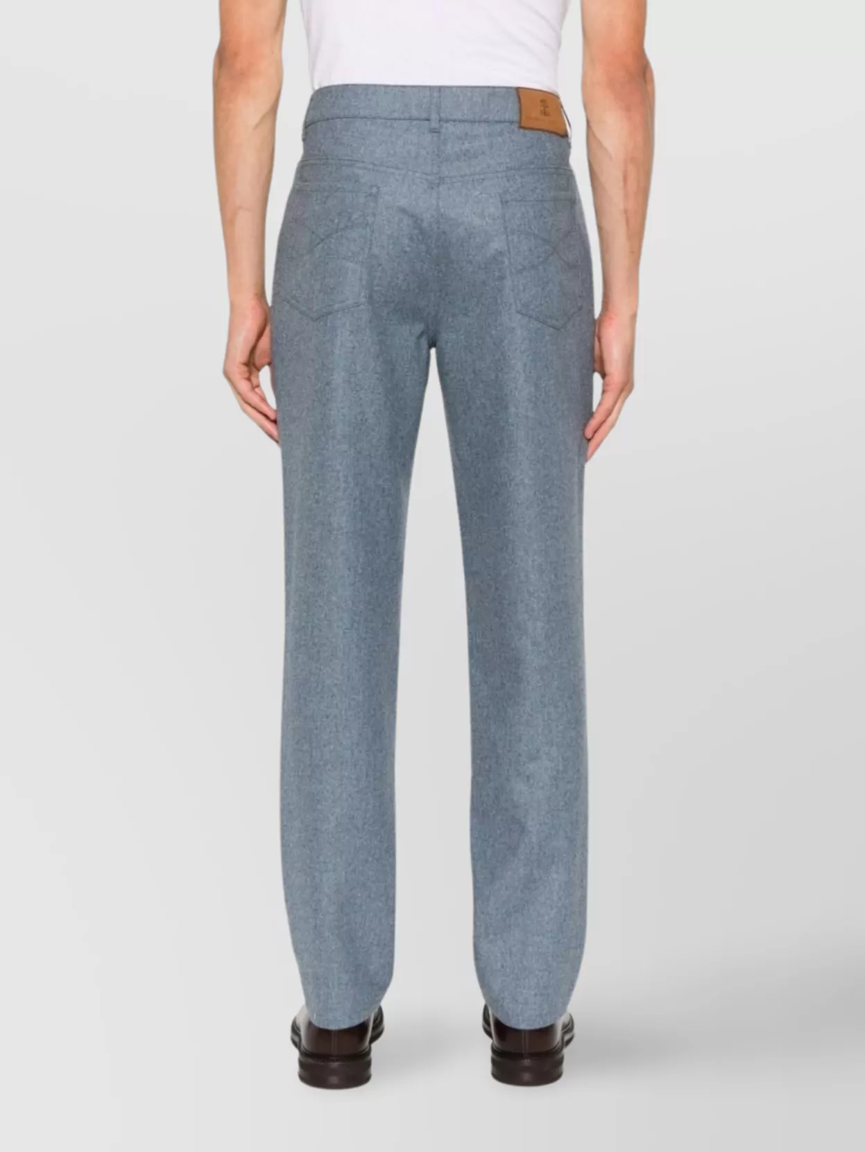 Brunello Cucinelli Wool Trousers With Straight Leg And Pockets