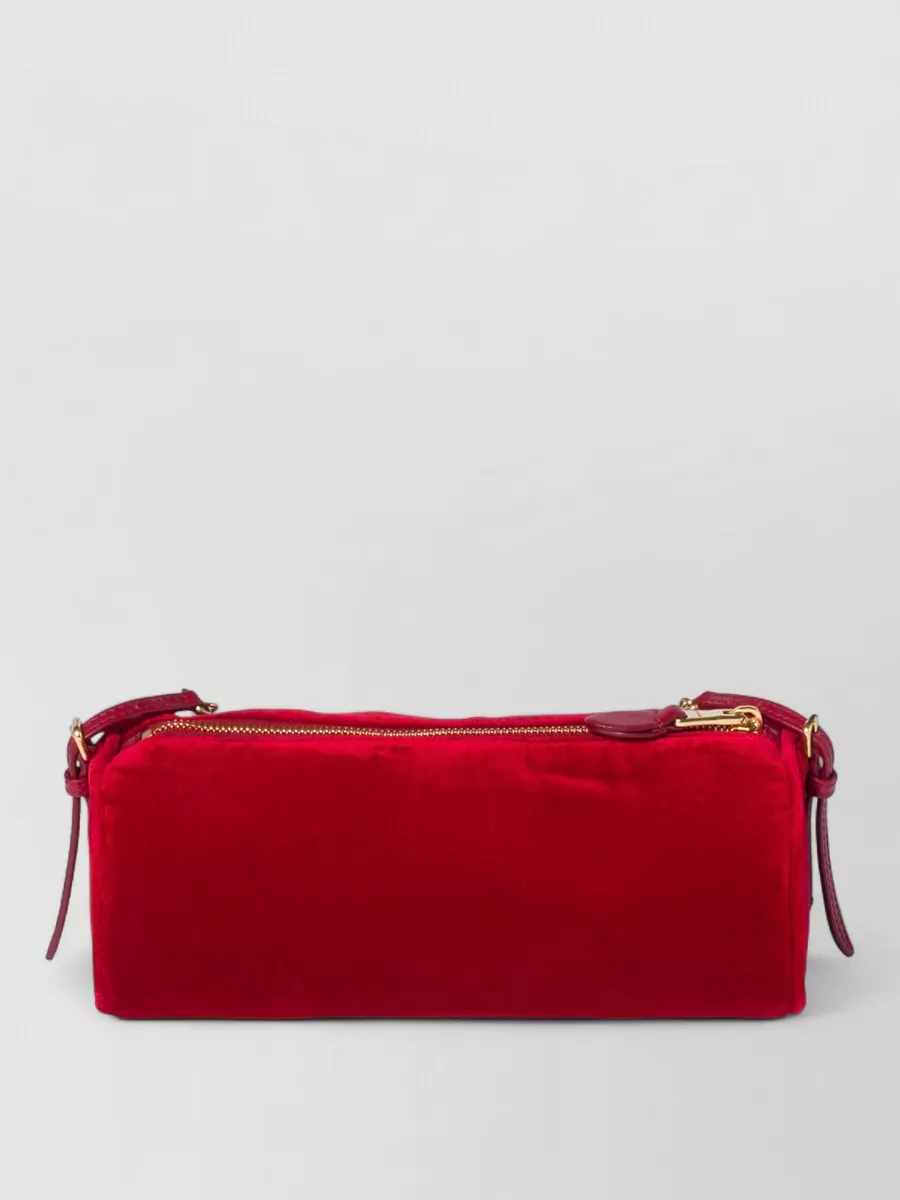 Miu Miu Shoulder Bag Velvet Surface Gold Tone Chain