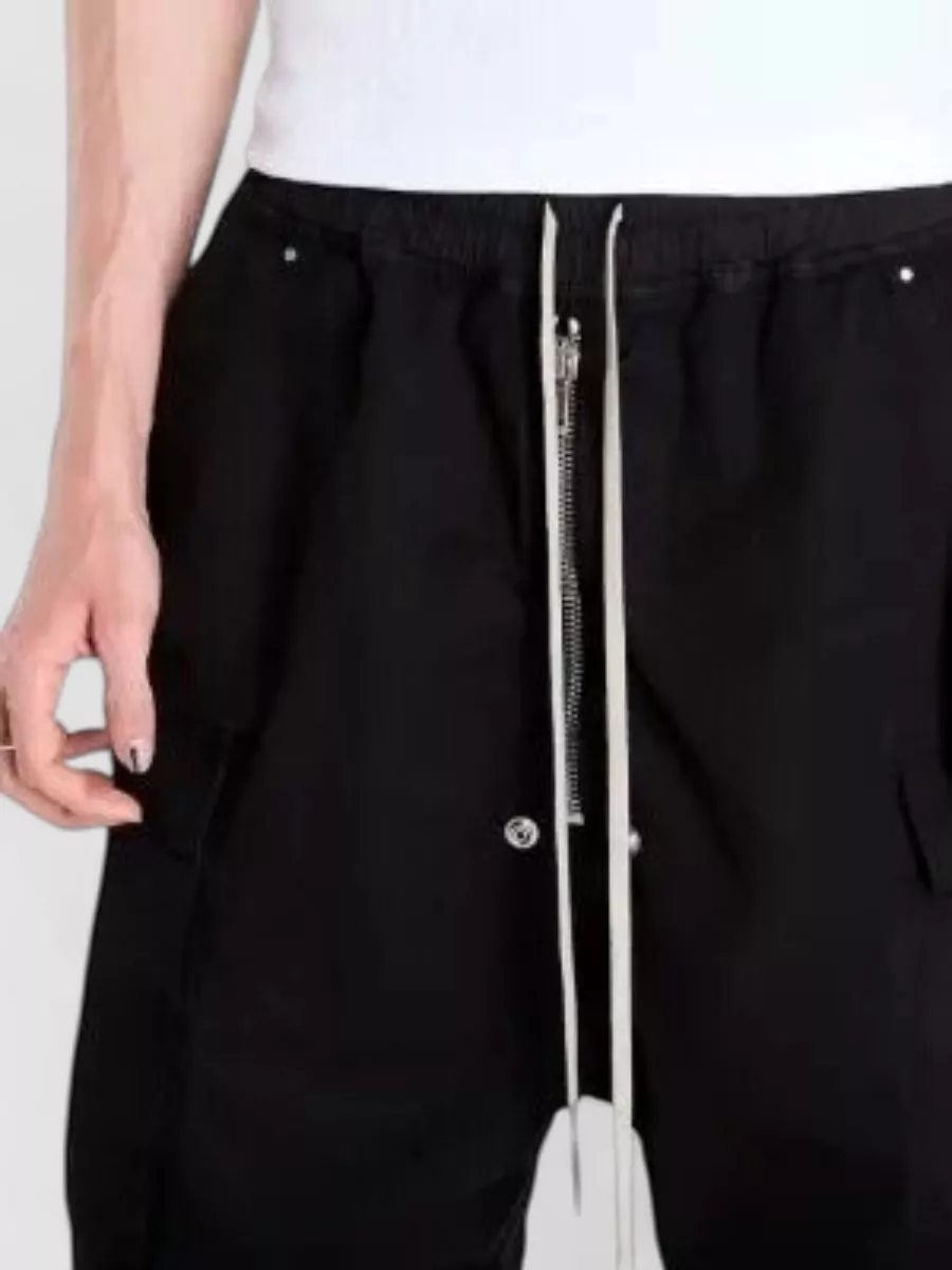 Rick Owens Drkshdw Cotton Knee-Length Relaxed-Fit Cargo Shorts