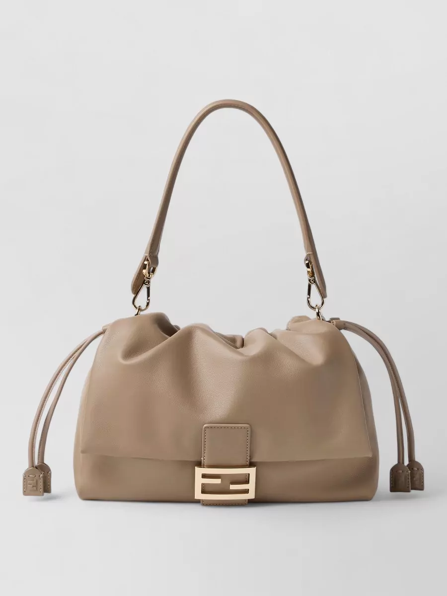 Fendi baguette large leather shoulder bag