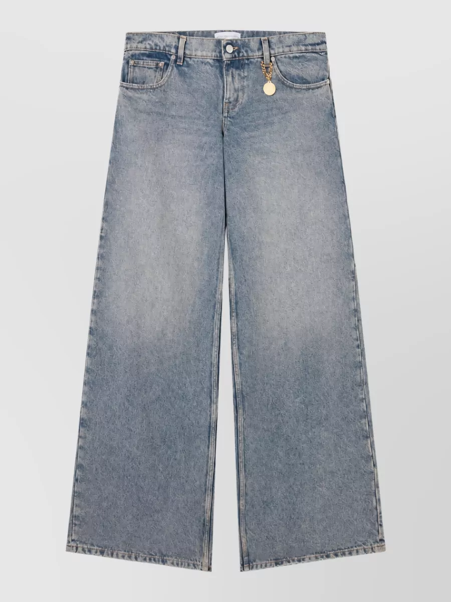 Stella Mccartney High-Rise Straight-Leg Denim Jeans