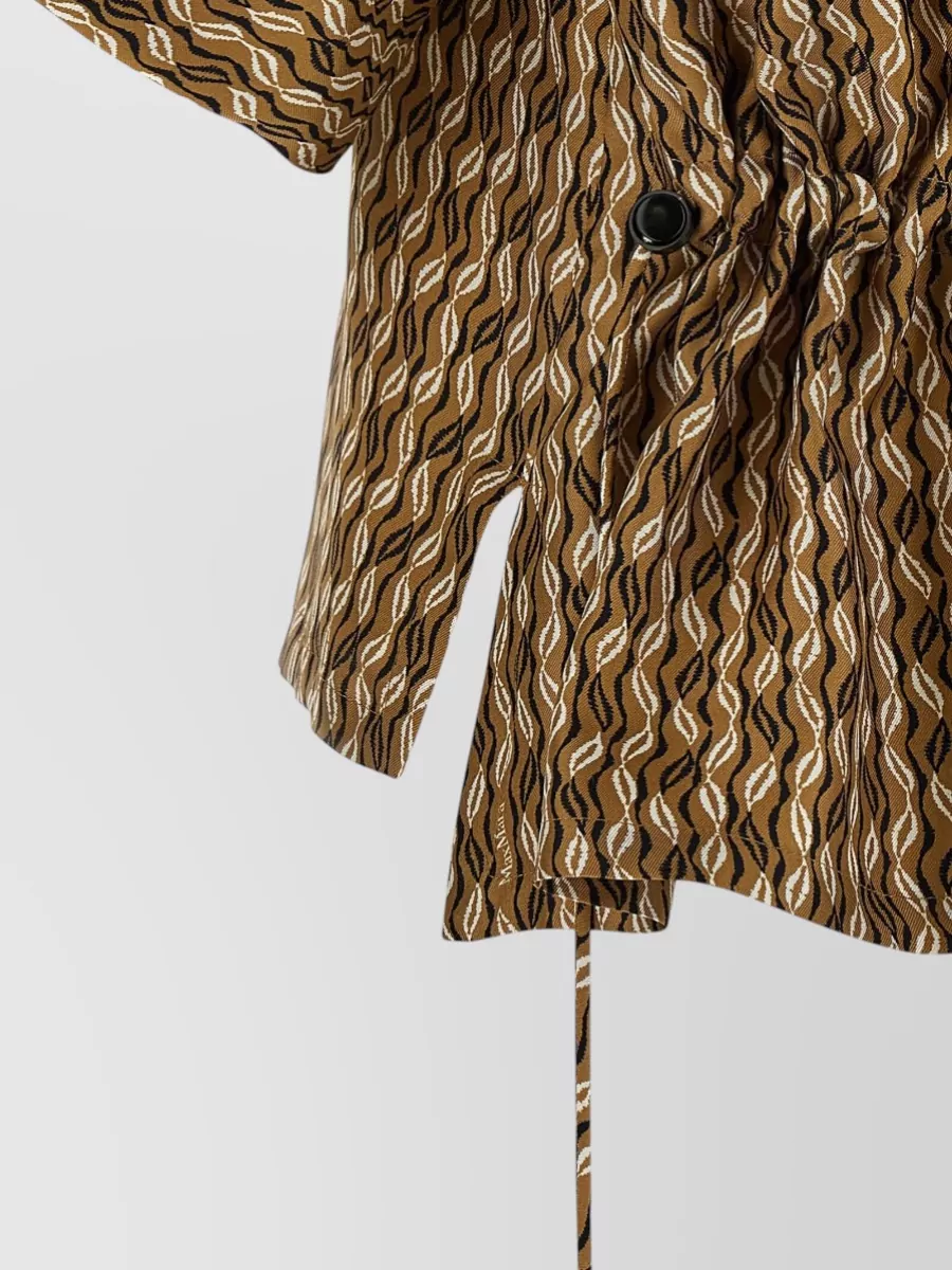 Max Mara Silk Printed Asymmetric Blouse