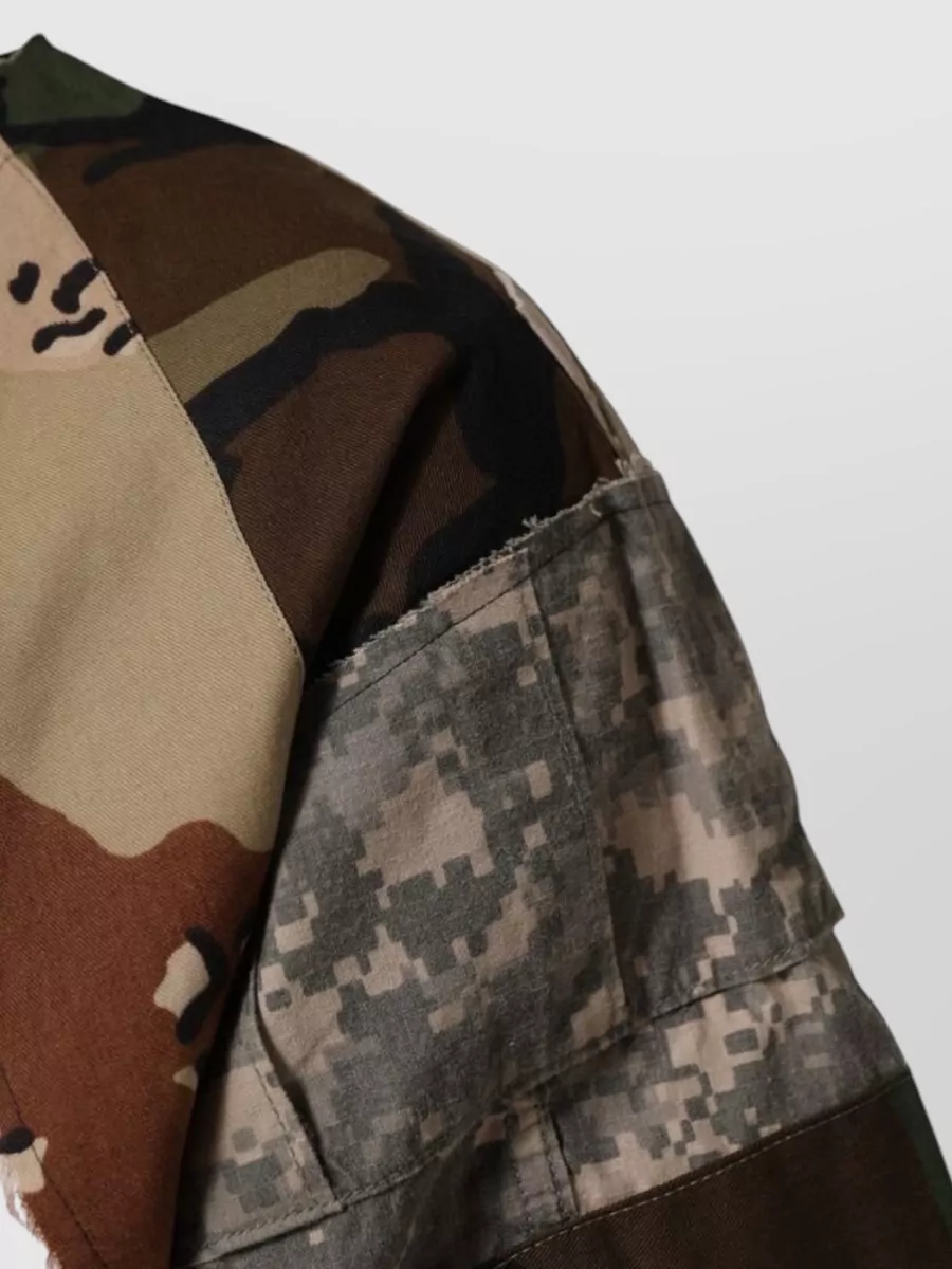 Dolce&Gabbana Cotton Camouflage Patchwork T-Shirt