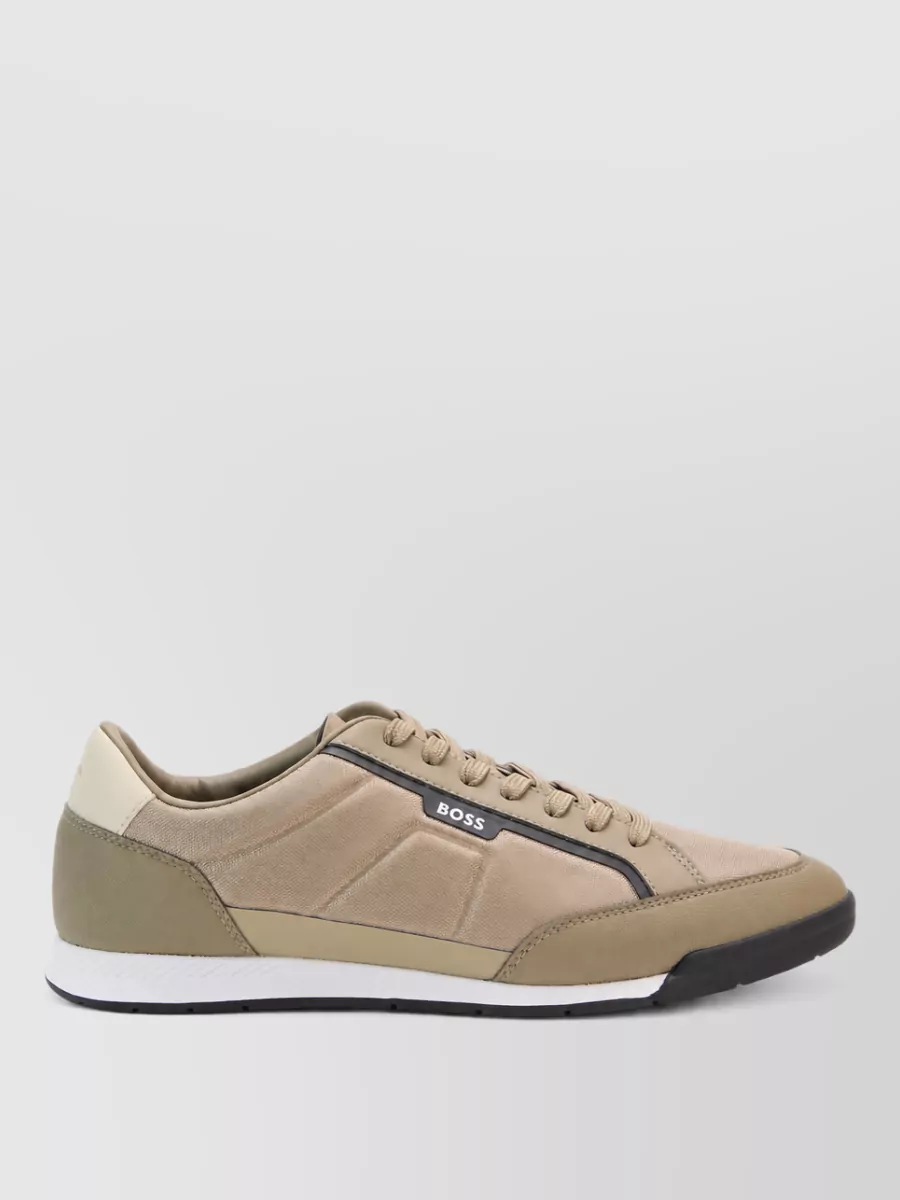 Boss Polyester Lace-Up Shoes