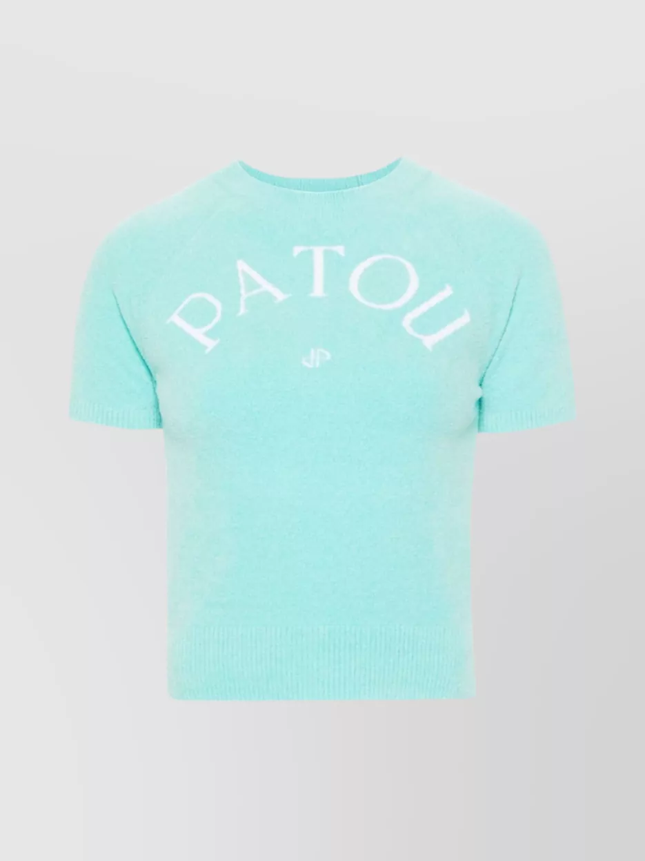 Shop Patou Crew Neck Knitted Top