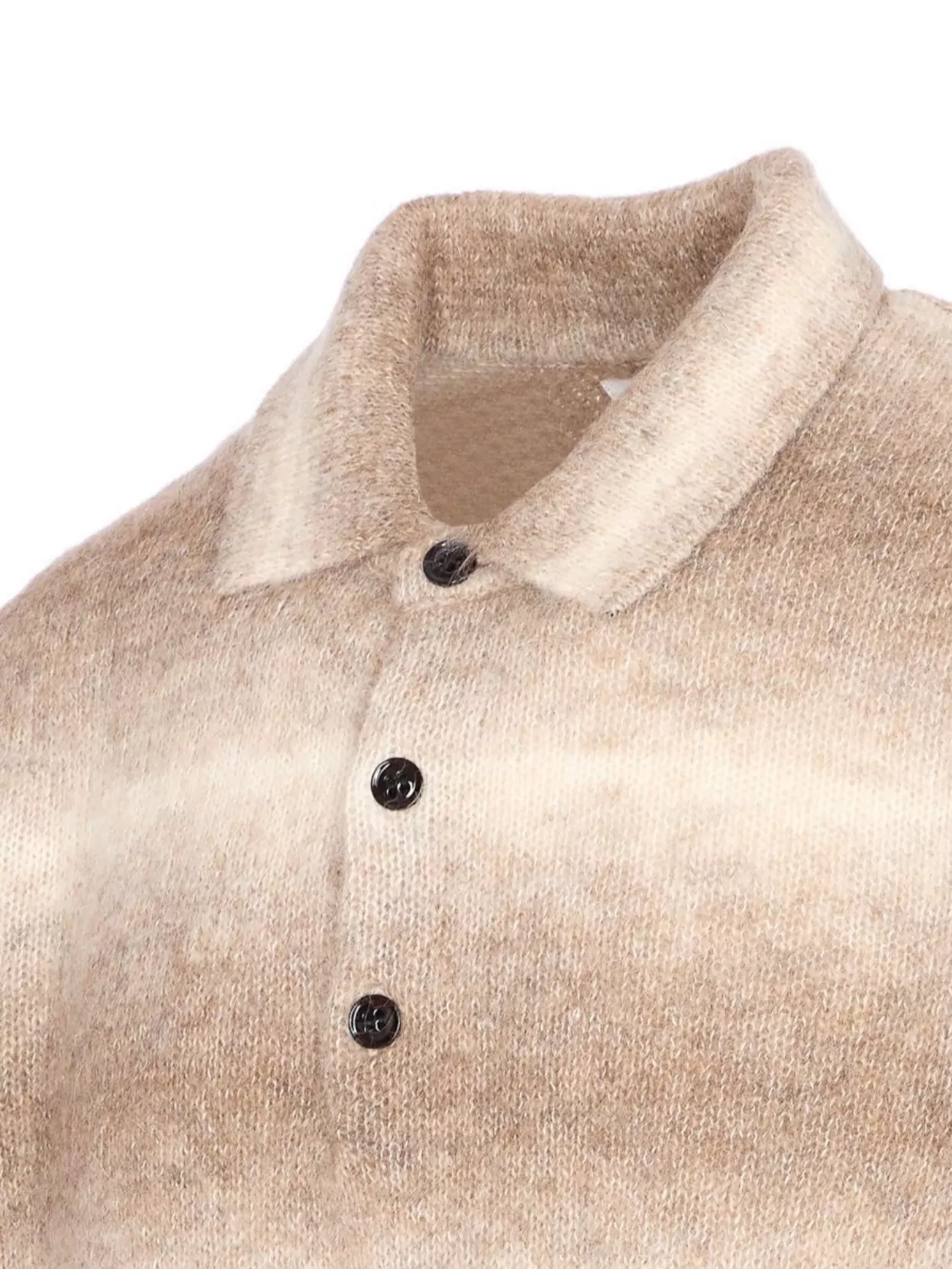 Nn.07 Long Sleeve Ribbed Knit Sweater With Regular Collar