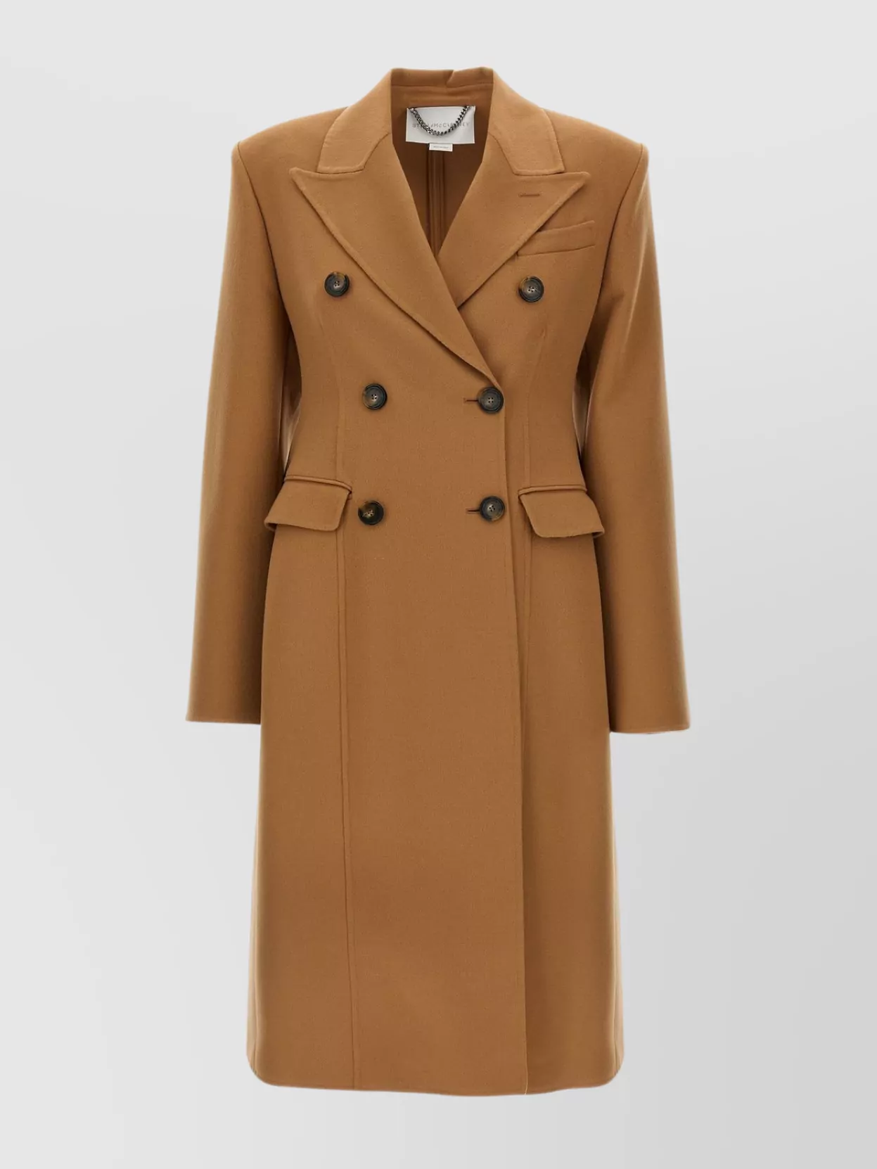 Stella Mccartney Wool Coat With Back Vent And Double-breasted Front