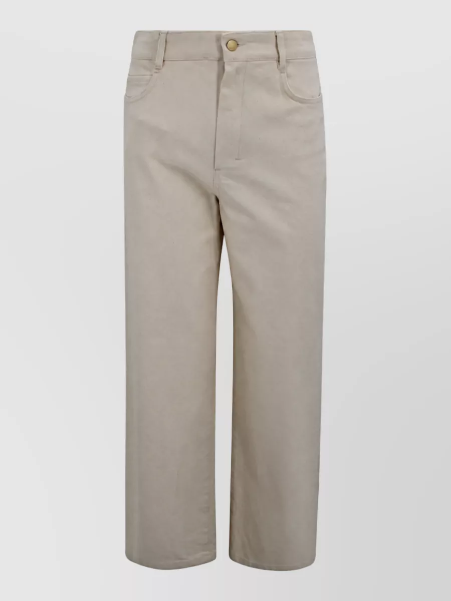 S Max Mara wide-leg cropped trousers