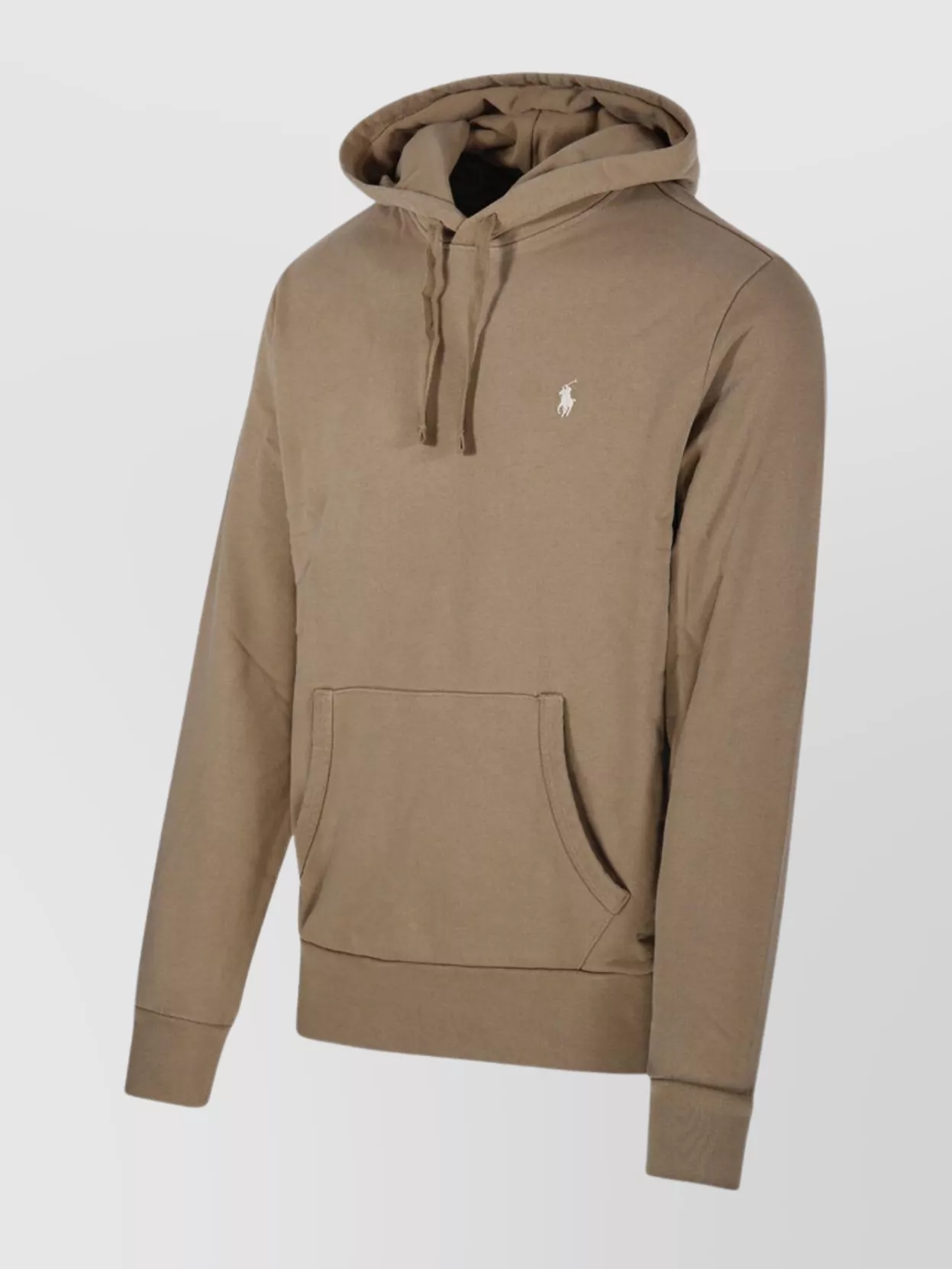 Ralph Lauren Drawstring Hood Kangaroo Pocket Ribbed Sweatshirt