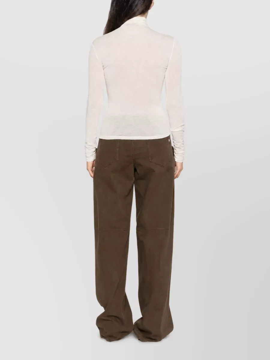 Ermanno Scervino Cashmere High-Neck Slim-Fit Long-Sleeve Top