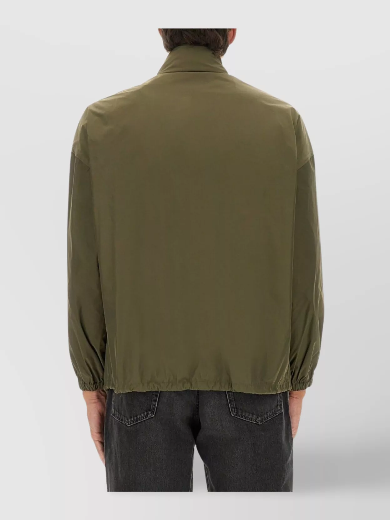 Saint Laurent Modern Jacket With Drawstring And High Collar