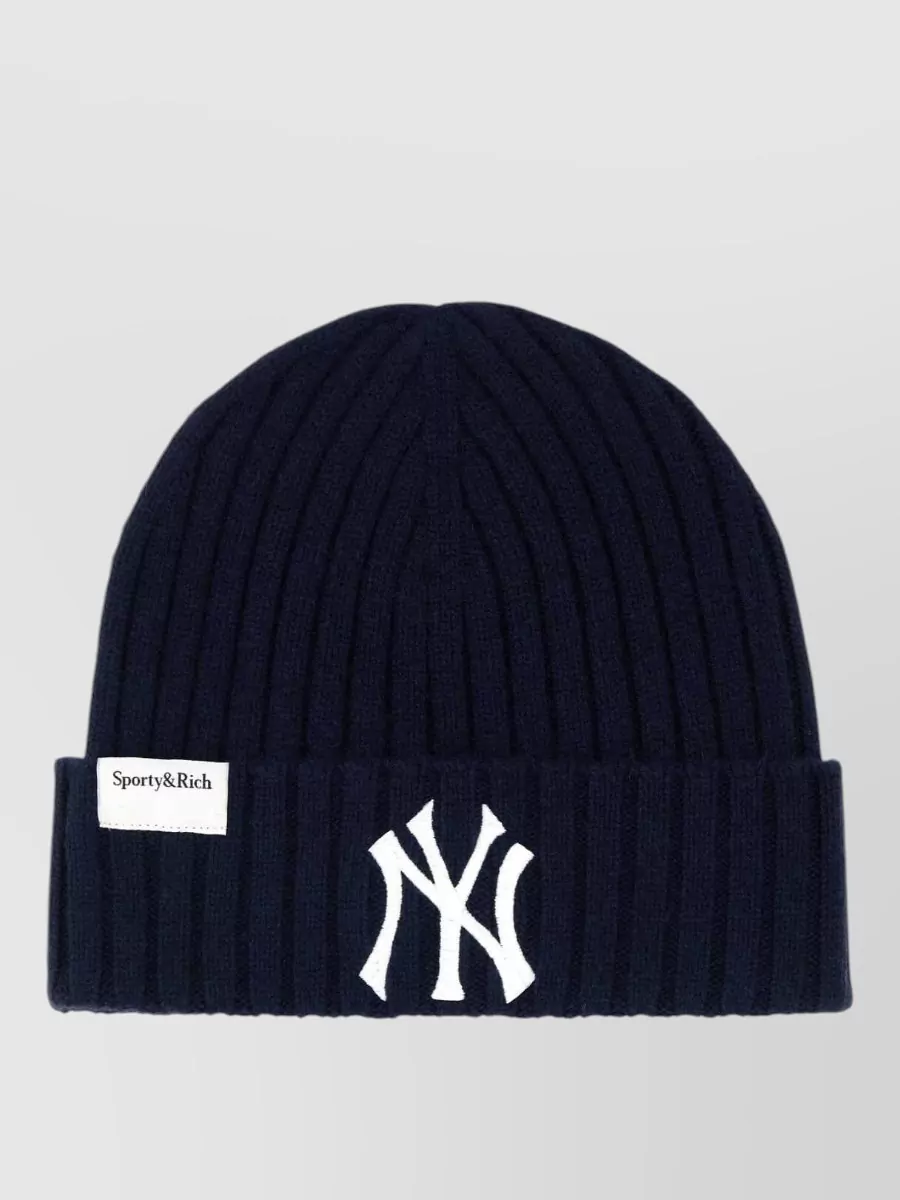 Sporty & Rich Cashmere Blend Beanie