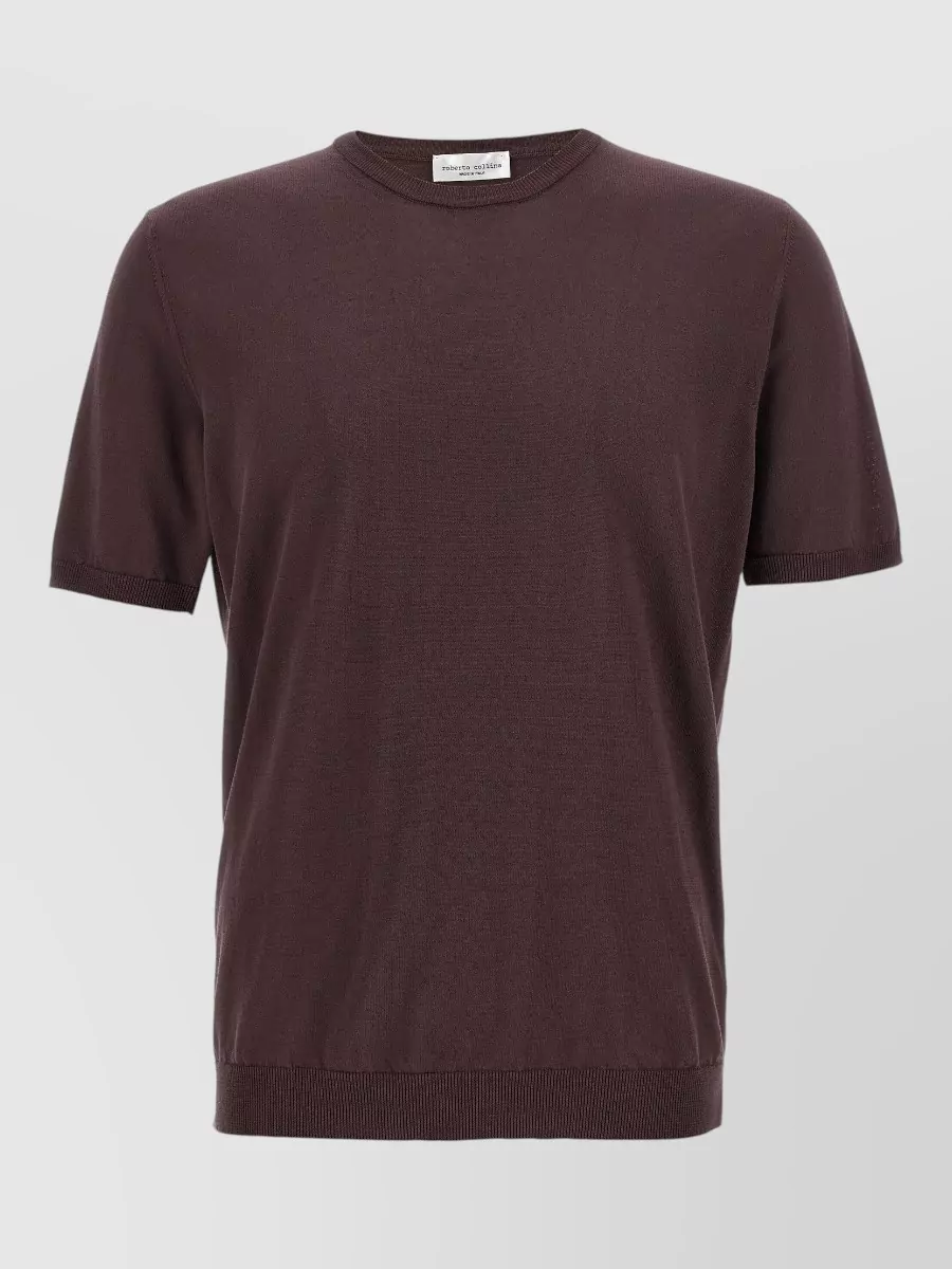 Roberto Collina Cotton Crew-Neck Short-Sleeve T-Shirt