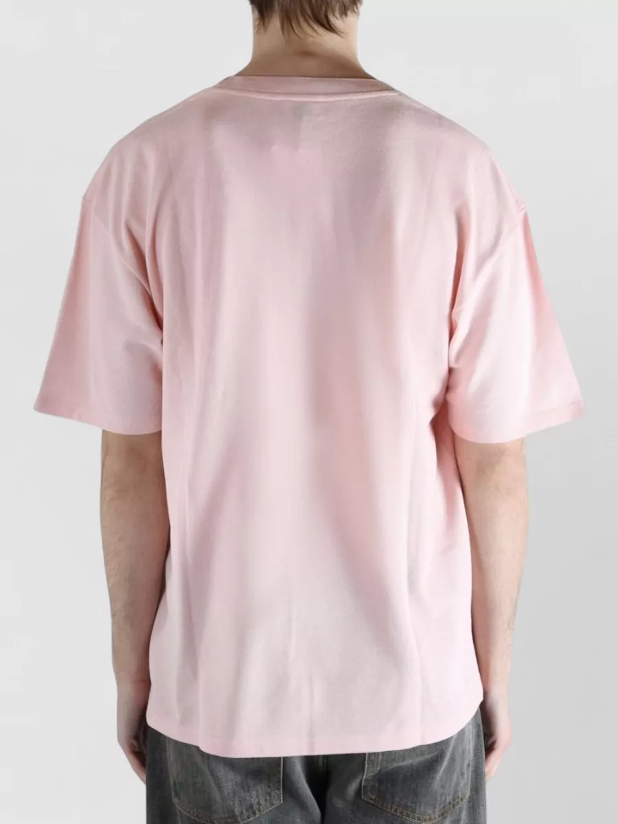 Saint Laurent Cotton Crew Neck Short Sleeve T-Shirt