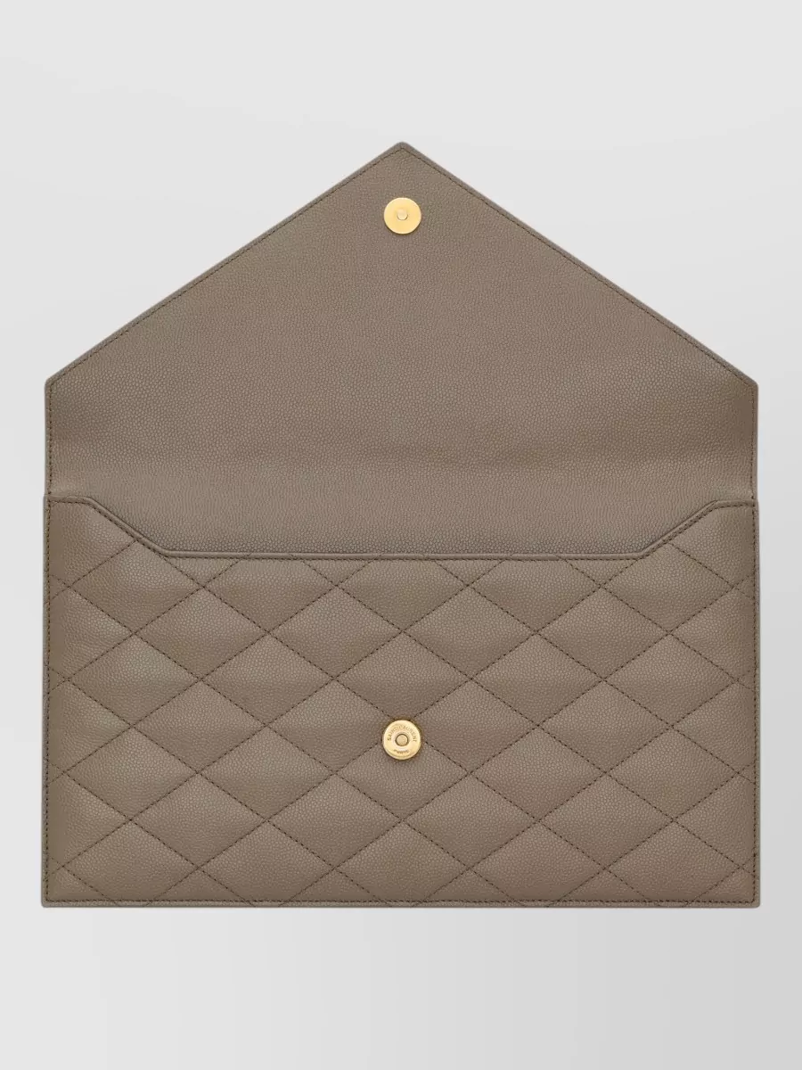 Saint Laurent Paris Leather Clutch Bag