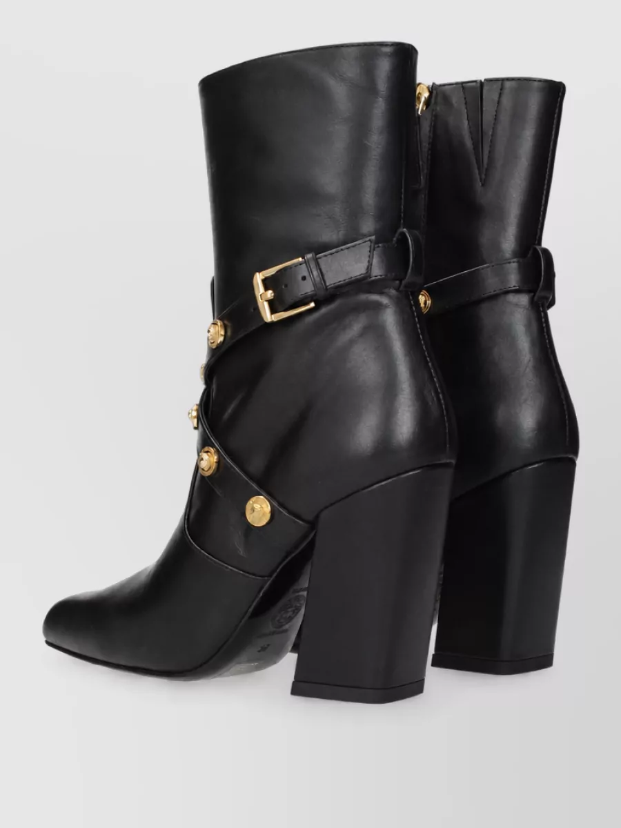 Versace Leather Ankle Boots