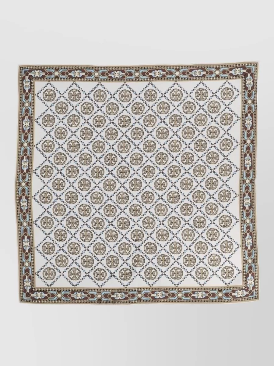 Tory Burch silk printed knitted top