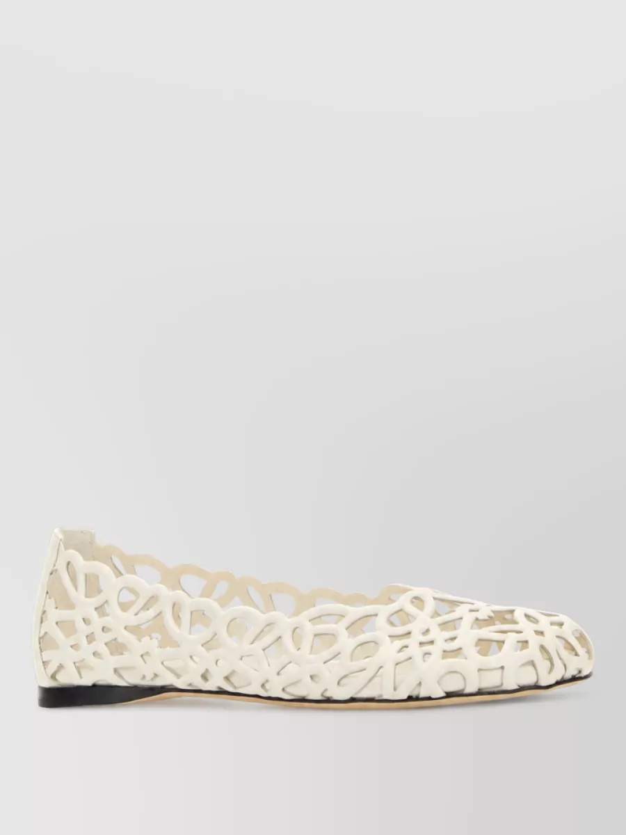Loewe leather ballerina shoes