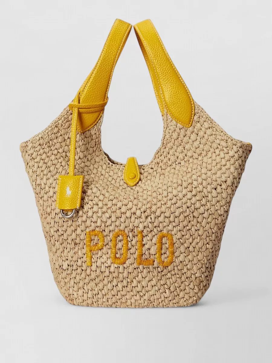 Polo Ralph Lauren raffia tote bag