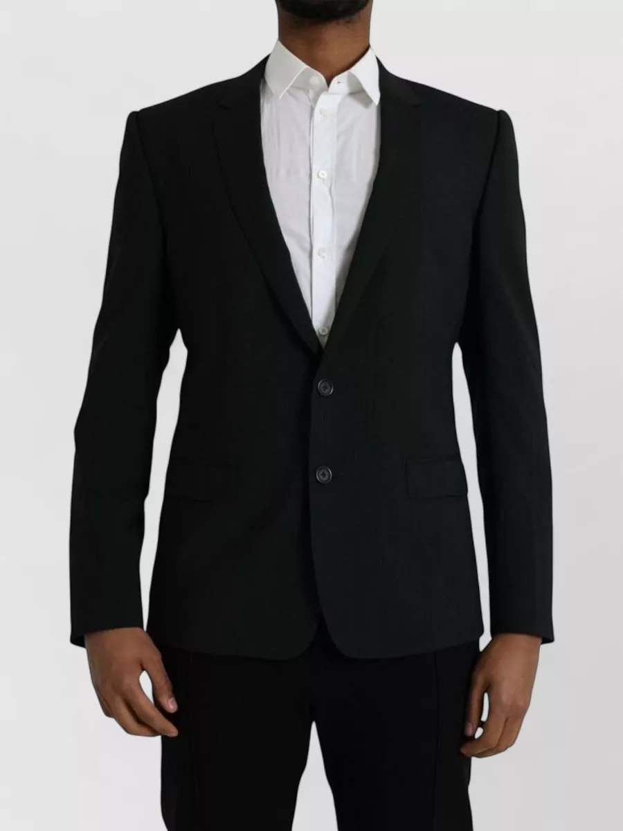Dolce&Gabbana Single-Breasted Wool-Silk Blazer